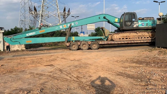 एक्सटेंडेड रेंज एक्सकेवेटर बूम Q355B Q420/550/690 OEM पीला 10-30 मीटर