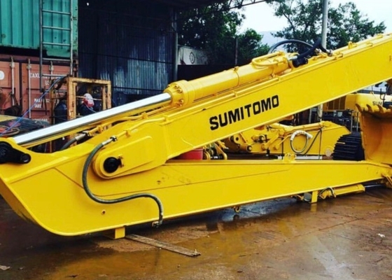 एक्सटेंडेड रेंज एक्सकेवेटर बूम Q355B Q420/550/690 OEM पीला 10-30 मीटर