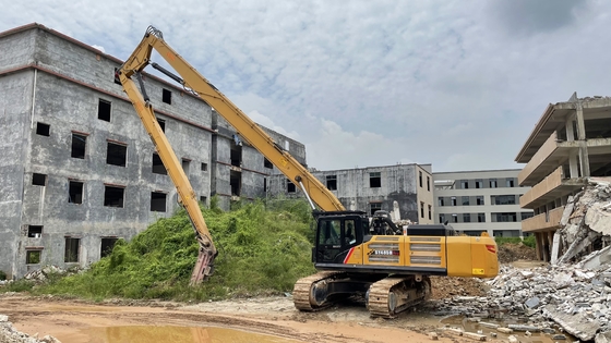 क्यूसी नियंत्रण और Q355/Q690/HG785/WELDOX/STRENX के साथ भवनों को ध्वस्त करने के लिए 30 टन खुदाई मशीन उच्च पहुंच विध्वंस बूम