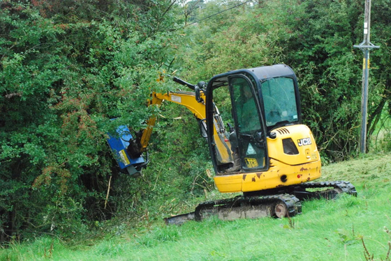 मैकेनिकल पावर सोर्स Q355B Excavator के लिए फ्लेल कटर