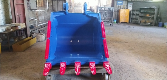 NM400 सामग्री उत्खनन पत्थर बाल्टी बड़ी क्षमता 1.6cbm