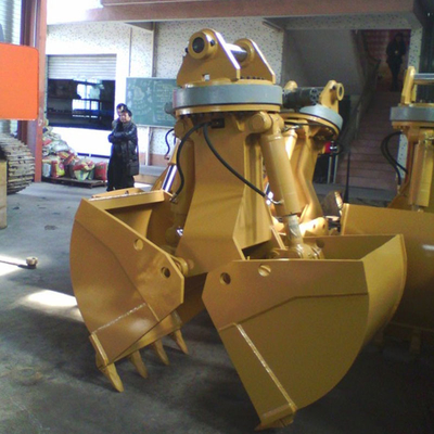 भारी ड्यूटी क्लैमशेल बाल्टी Hardox550 0.4-6 घन मीटर क्षमता