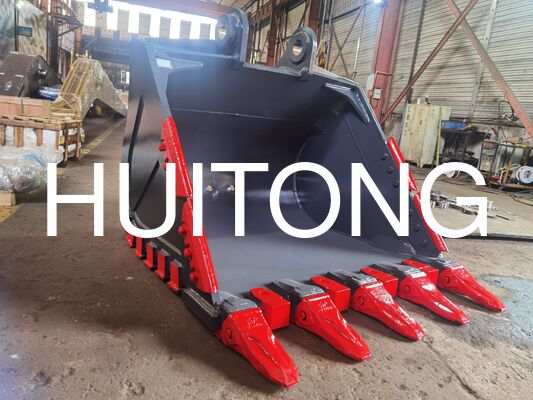 OEM हेवी ड्यूटी बकेट एक्सकेवेटर के लिए रॉक बकेट PC300 CAT330 उच्च शक्ति रॉक खुदाई पहनने के लिए प्रतिरोधी ISO9001