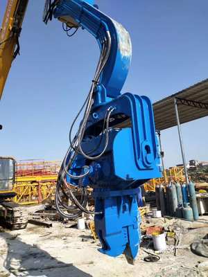 HT250 टिकाऊ हाइड्रोलिक ढेर ड्राइविंग हथौड़ा फिट 20-24T खुदाई PC200 SH220 नगरपालिका और ग्रामीण ढेर परियोजनाओं के लिए