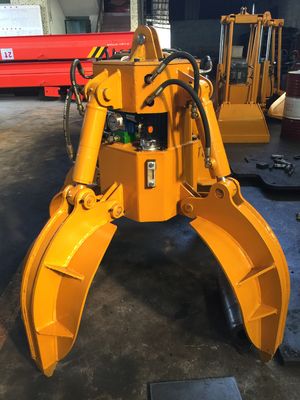 10-16 टन के लिए Huitong कस्टम एक्सकेवेटर ऑरेंज छील पकड़ एक्सकेवेटर स्क्रैप / अपशिष्ट हैंडलिंग गियर सीई प्रमाणित