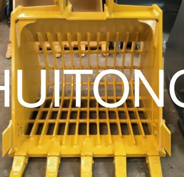 Heavy Duty Skeleton Rock Bucket for 20 Ton Excavators Stone Screening Soil Separation and Construction Waste Sorting