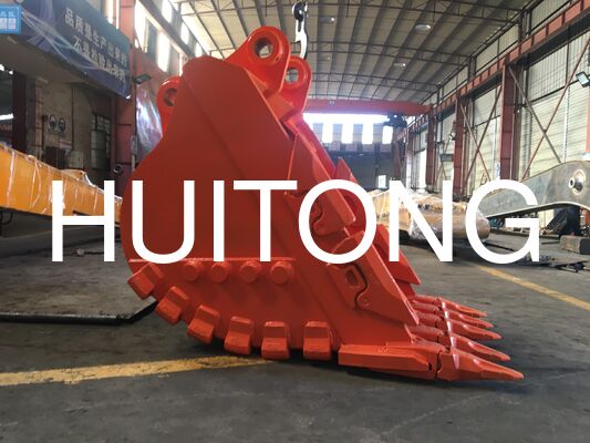 OEM हेवी ड्यूटी बकेट एक्सकेवेटर के लिए रॉक बकेट PC300 CAT330 उच्च शक्ति रॉक खुदाई पहनने के लिए प्रतिरोधी ISO9001