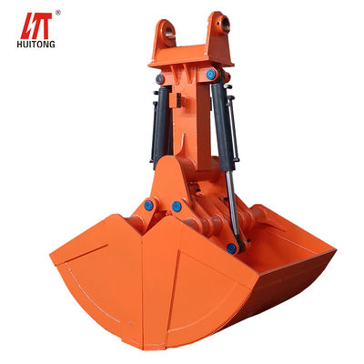 एक्सकेवेटर कस्टमाइज़ करें हाइड्रोलिक क्लैमशेल बाल्टी 0.6m3 6-10T एक्सकेवेटर पीसी60 एसके100 ड्रेजिंग नदी सफाई मिट्टी का काम करने के लिए