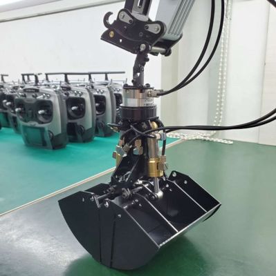 एक्सकेवेटर कस्टमाइज़ करें हाइड्रोलिक क्लैमशेल बाल्टी 0.6m3 6-10T एक्सकेवेटर पीसी60 एसके100 ड्रेजिंग नदी सफाई मिट्टी का काम करने के लिए