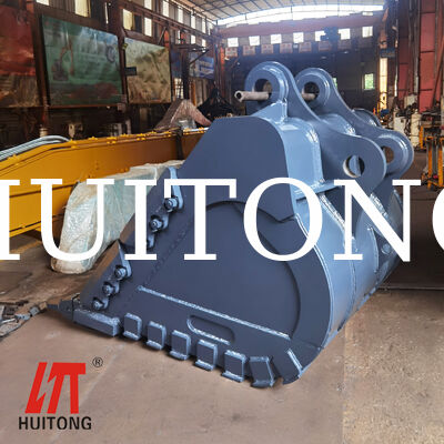 खनन PC600/CAT360 के लिए भारी शुल्क रॉक बाल्टी 3.0cbm हार्ड रॉक खुदाई/हैंडलिंग विस्फोटित रॉक/विघटन कार्य के लिए
