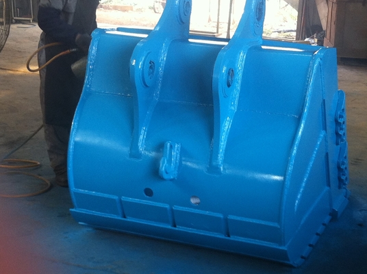 शक्ति पीला/काला खुदाई पत्थर बाल्टी Q355 NM400 Hardox400 280-4300kg अनुकूलित