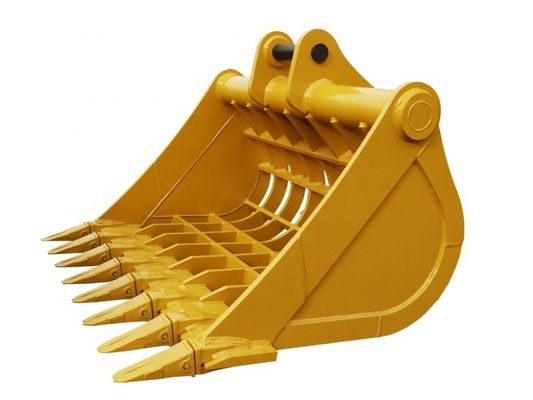 मिनी बॉबकैट एक्सकेवेटर के लिए उपयुक्त 5 टन खुदाई Q355/NM400/HARDOX 450 कंकाल बाल्टी 0.2M3 बड़ी क्षमता वाले सीव बाल्टी