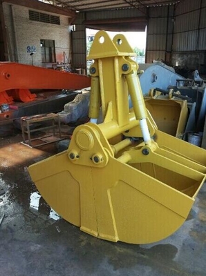 Customized Clamshell Buckets in Yellow Color Q355B NM400/450/500 Hardox450/500/550