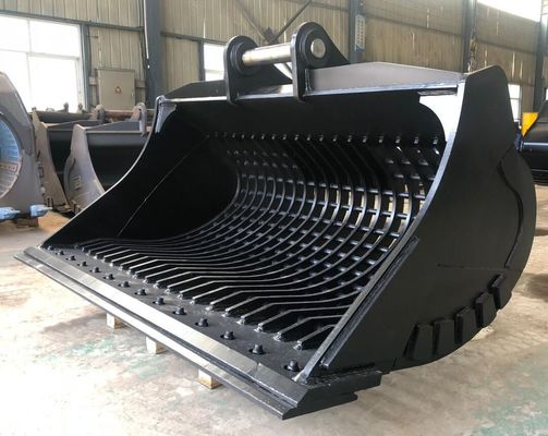 कस्टम उत्खनन कंकाल बाल्टी 31-35 टन उत्खनन 1.5m3 PC350 EX350 डिगर रॉक स्क्रीनिंग कार्य के लिए
