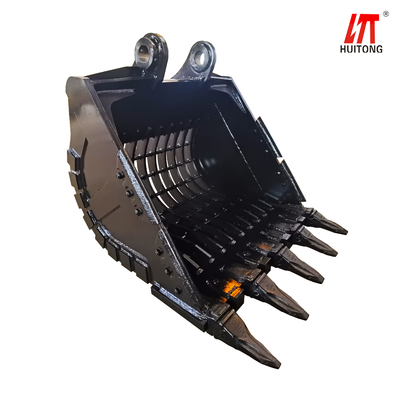 पीला काला Q355B NM400 Hardox550 विभिन्न खुदाई कार्यों के लिए खुदाई मशीन कंकाल बाल्टी