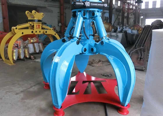 कस्टम वजन सीमा 380-2250kg नारंगी छील पकड़ Hardox450/500/550 स्थायित्व के साथ