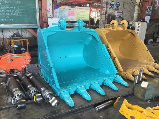 ओईएम निर्माण मशीनरी भागों एचडी बाल्टी भारी शुल्क बाल्टी खुदाई SK500 CAT352 रॉक डिगर बाल्टी