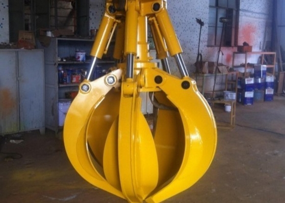 कस्टम वजन सीमा 380-2250kg नारंगी छील पकड़ Hardox450/500/550 स्थायित्व के साथ