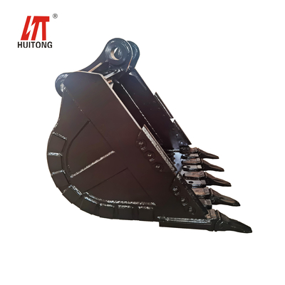 शक्ति पीला/काला खुदाई पत्थर बाल्टी Q355 NM400 Hardox400 280-4300kg अनुकूलित
