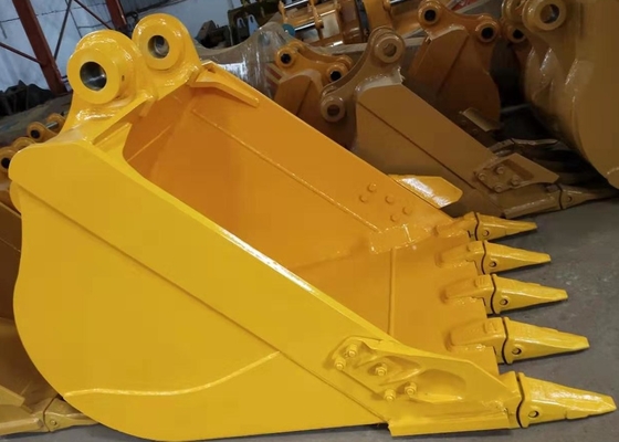 Heavy Duty Strength Excavator General Purpose Bucket Black/Yellow 220-1150kg 0.25-1.4cbm Capacity