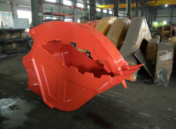 OEM 30Ton CAT330 ग्रिपल अटैचमेंट Q355B/NM400/HARDOX 450 के लिए अनुकूलित बड़ी क्षमता वाले खुदाई थंब बाल्टी