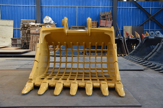मिनी बॉबकैट एक्सकेवेटर के लिए उपयुक्त 5 टन खुदाई Q355/NM400/HARDOX 450 कंकाल बाल्टी 0.2M3 बड़ी क्षमता वाले सीव बाल्टी