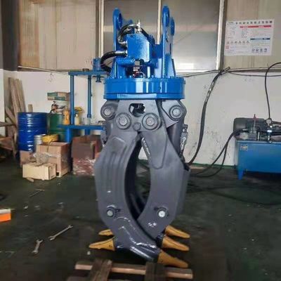 Hydraulic  Q355B Steel Excavator Grapple Wooden Log Grab 10-17 Ton Excavator ZX170 EC170 for Log Grabbing Loading Transporting