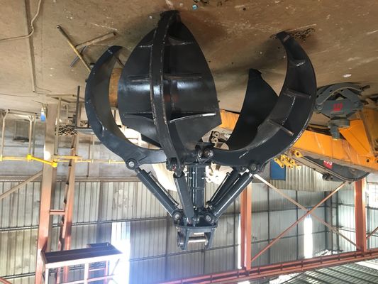 भारी ड्यूटी चार या पांच पंजे ऑरेंज छील पकड़ 380-2250kg क्षमता स्थायित्व हार्डॉक्स स्टील