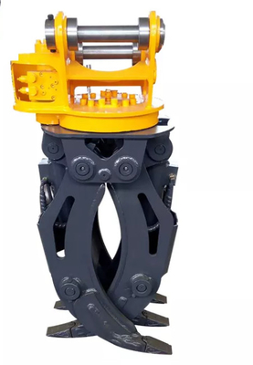 15 टन के लिए 360 घुमावदार हाइड्रोलिक टाइप लॉग ग्रैपलर CAT315 Excavator High Efficiency Wood Grapple Factory Price