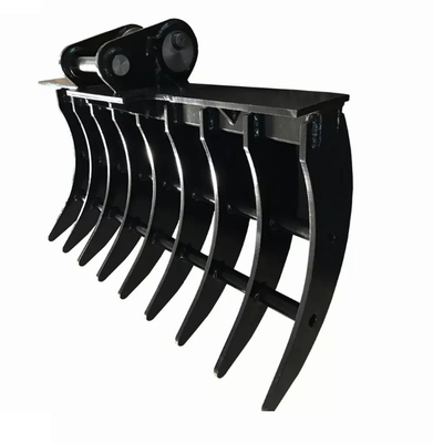 Standard Shape Steel Excavator Brush Rake with Sharp Tines for Efficient Excavation Operations