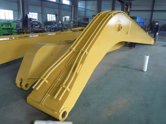 एक्सटेंडेड रेंज एक्सकेवेटर बूम Q355B Q420/550/690 OEM पीला 10-30 मीटर