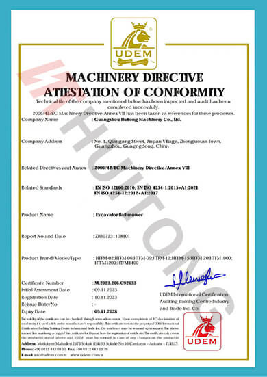 चीन Guangzhou Huitong Machinery Co., Ltd. प्रमाणपत्र